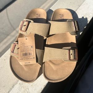 Taupe sandals - new with tags